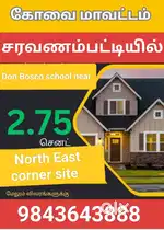 Saravanampatti Don Bosco school near new DTCP RERA Approved site