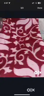 Red color woolen blanket