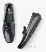 US Polo black loafers