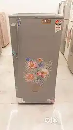 Haier single door fridge one year warranty free delivery with stand