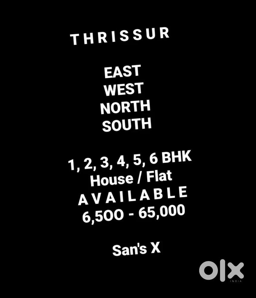 3 BHK House 15000 @ Thrissur 3Km
