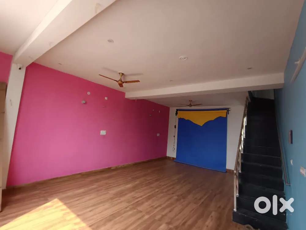 1 Hall with 18*28 size  2 bhk flat with kitchen bathroom