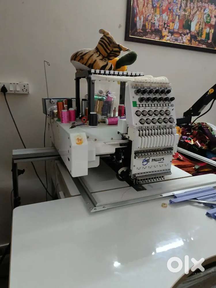 Pallu computer embroidery machine for sale