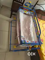 Baby Cradle with Wheels & Rocking Stand – Excellent Condition
