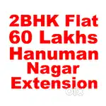 2BHK Flat, 60 Lakhs, Hanuman Nagar Extension, 1st Floor, East Facing