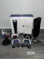 Sony PS5 Blu-Ray Edition Console Bundle White Darkplates