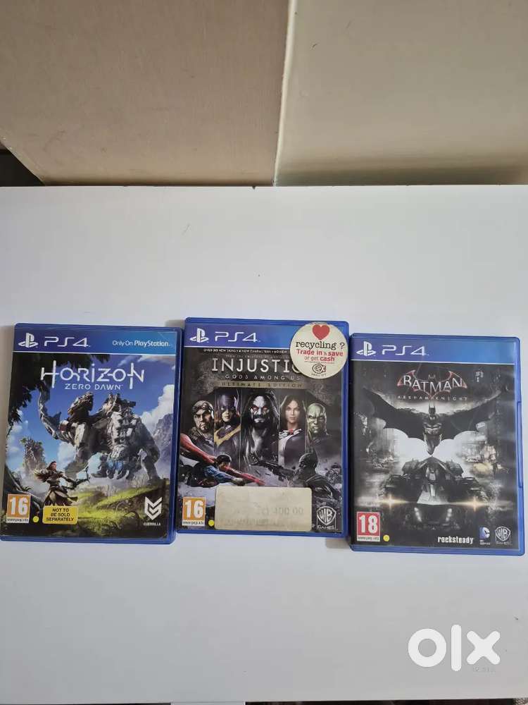 Ps4 Games, Horizon Zero Dawn, Batman Arkham Knight, Injustice