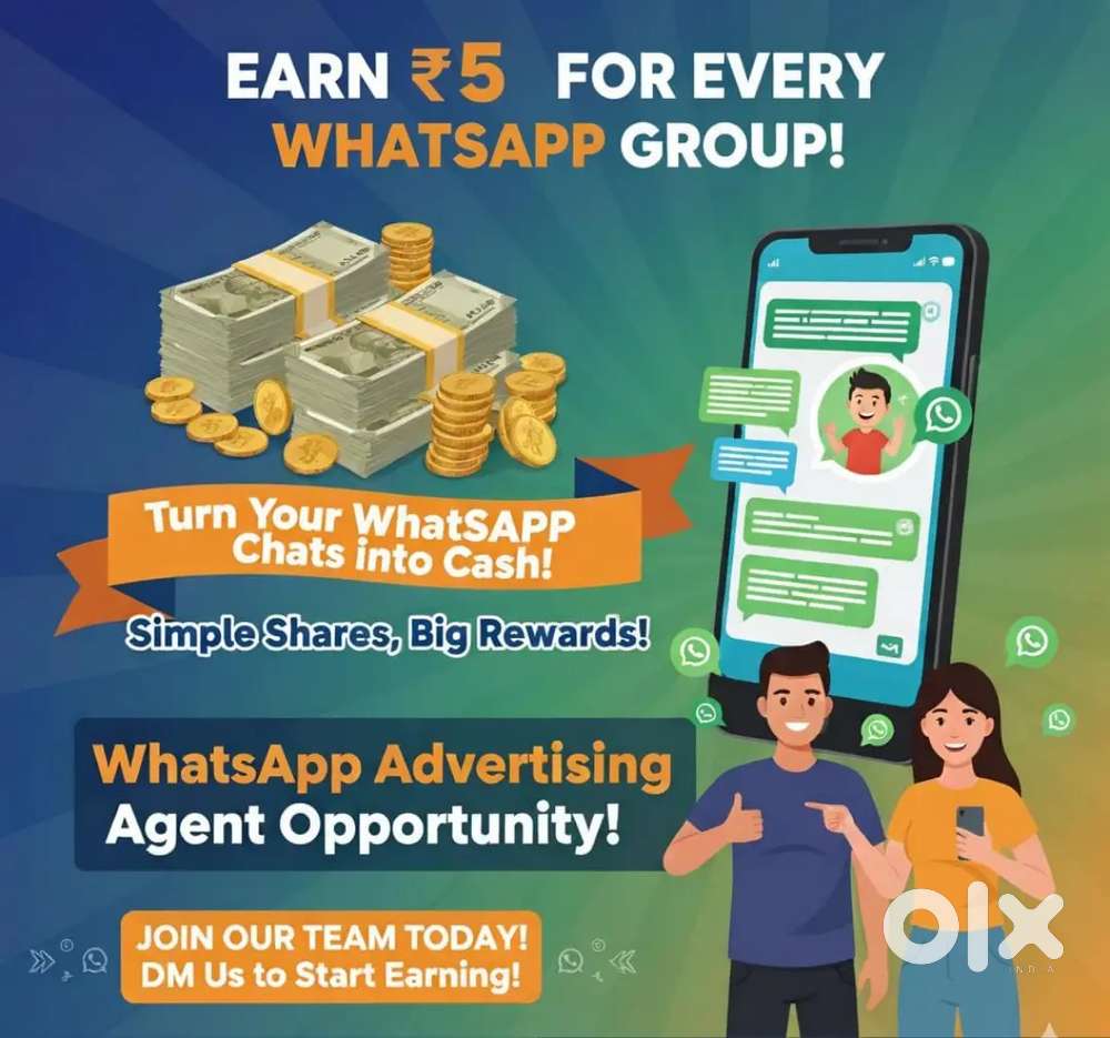 WhatsApp Advertising Agent – Earn ₹5 for Every Group!