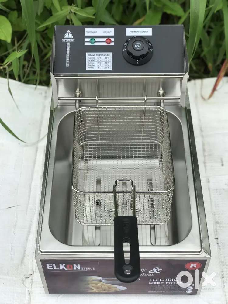 ELECTRIC DEEP FRYER SINGLE 8LITER HOTEL RESTAURANT KITCHEN EQUIPMENTS