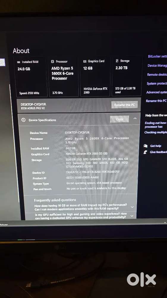 Selling my Gaming pc full setup