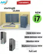 Desktop Laptop CPU Full Set i3-i5-i7 Available @ Low Price