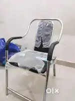 “Steel Chair with Cushion – Like New Condition”