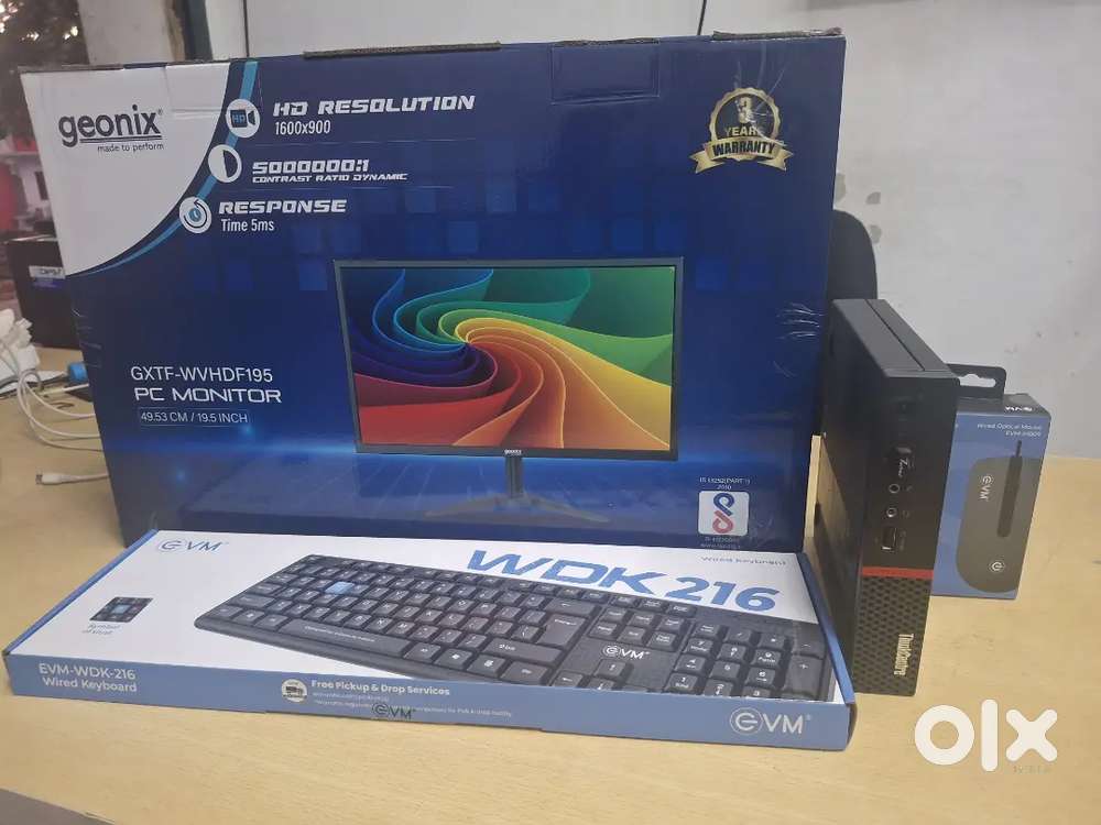 USED RYZEN 3 TINY DESKTOP FULL SET 20LED, 16GB RAM,256GB M.2 SSD,500GB