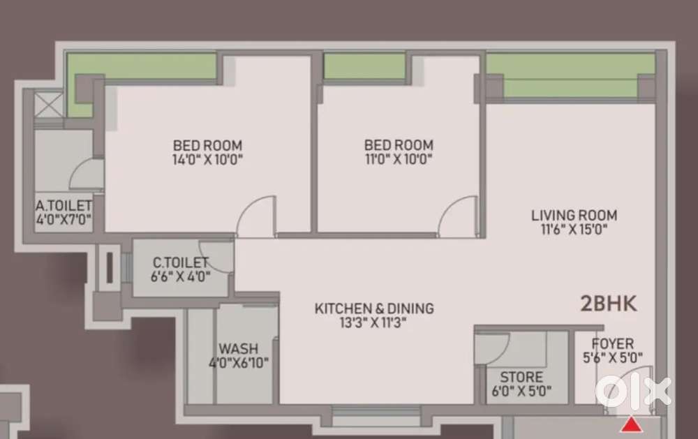 Good location, good atmosphere, new property for rent