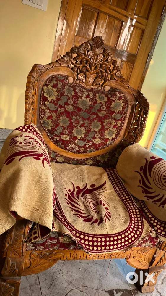 Malaysia teak wood sofa and table