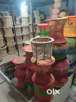 Cane bamboo planter, Wicker tissue Box, Laundry basket, Unique lamp