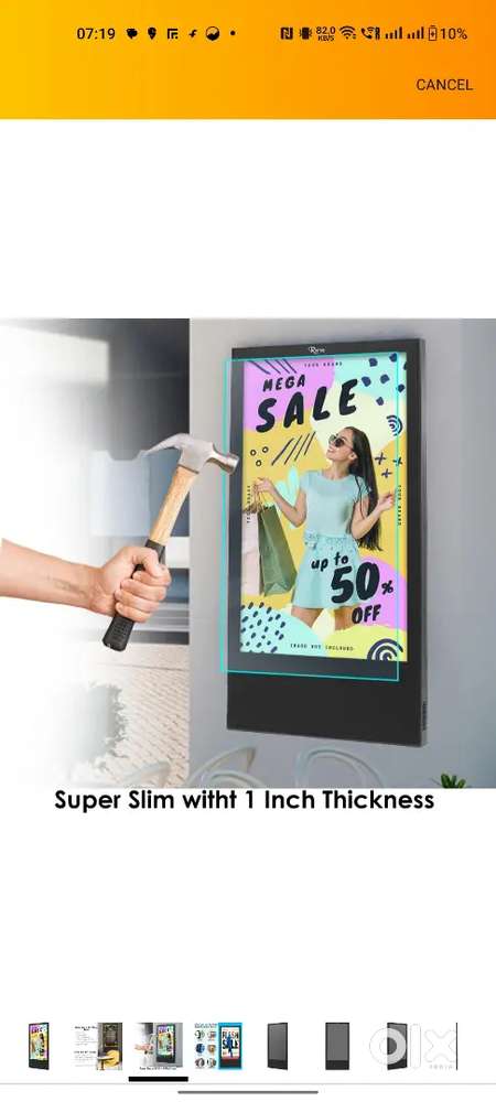 Display Menu board  Innovative Style  High Resolution Display 32inch