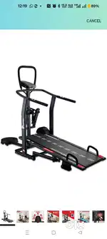 PowerMax Fitness MFT-410 Non-electric Manual Treadmill Foldable