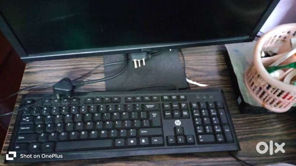 Computer with keyboard