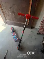 Panther  black colour and  red colour scooter