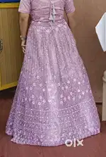 Lehanga lavender colour bridal set