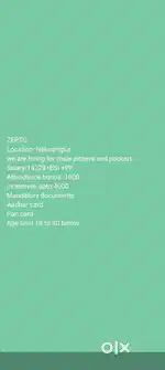 Need male's picker &packer in Neknampur