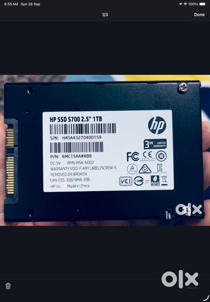 HP 1tb new HARD DISK 500+500+500  T-1500gb