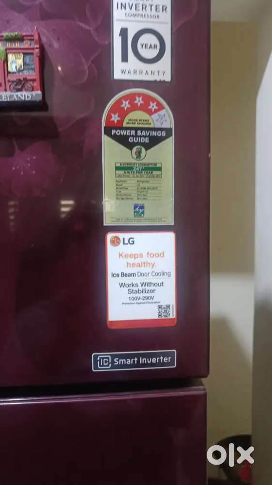 Lg fridge 283 litres