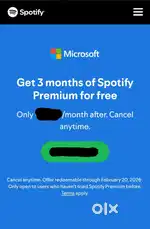 3-Months SPOTIFY PREMIUM