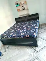 Thu. Sale buy new double bed with box -5990/-Emi available