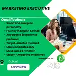 Hiring  Marketing executive