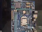 Computer motherboard with Processor, SMPS and Cabinet