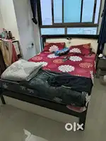 Double bed with storage