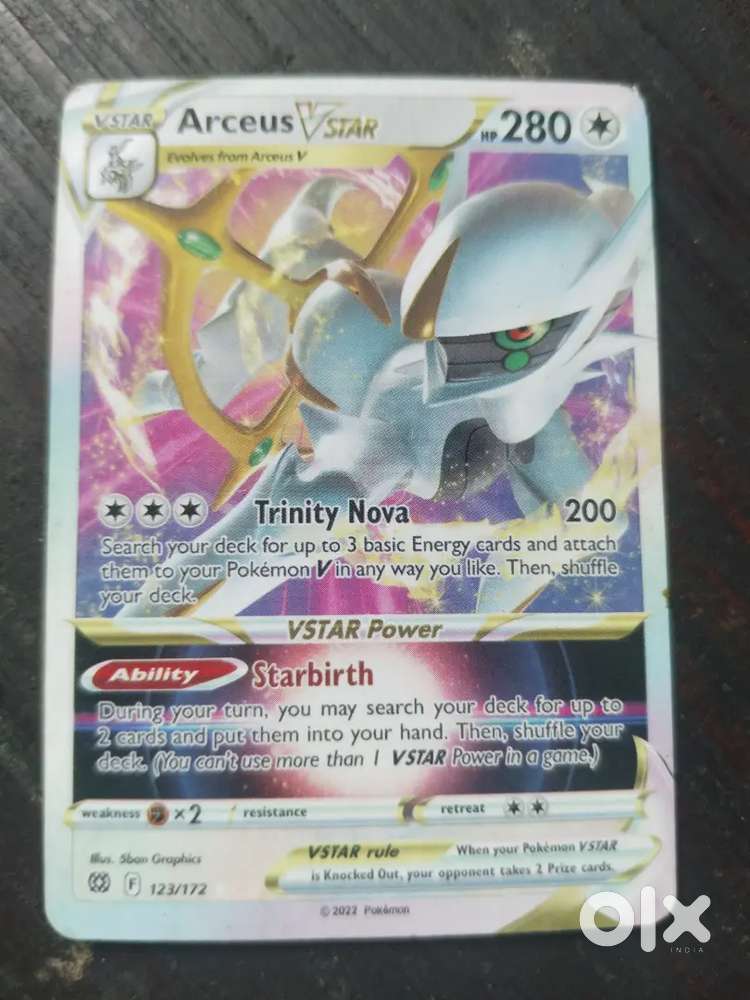 Pokemon Arceus Vstar card
