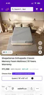 Wakefit Queen Size Mattress