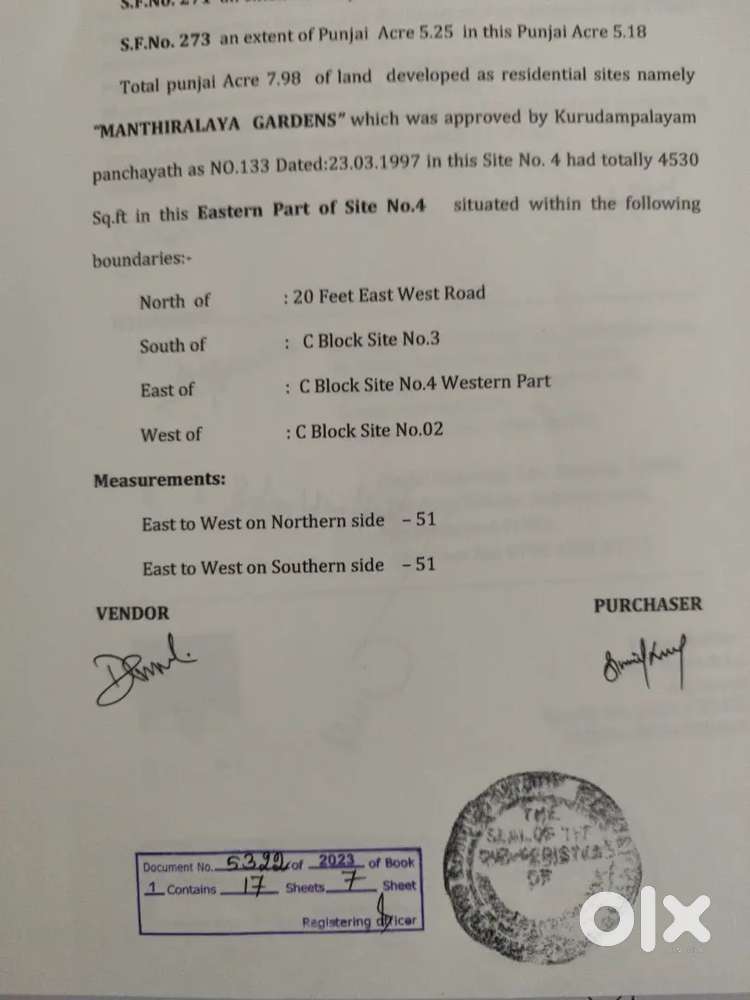 MANTRALAYA GARDEN,SENGALIPALAYAM, COIMBATORE