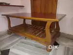 Saagon Wood Centre Table + Heavy Iron Rack.