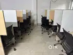 Bulk Sale: 50 Office Cubicle Tables & Ergonomic Chairs