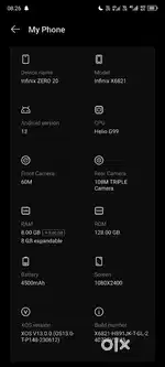 Infinix zero 20 4g phone
