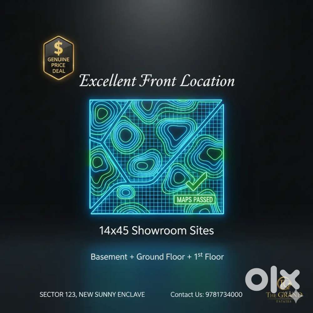 14*45 SHOWROOM SITES  PRIME LOCATION SEC 123 NEW SUNNY ENCLAVE
