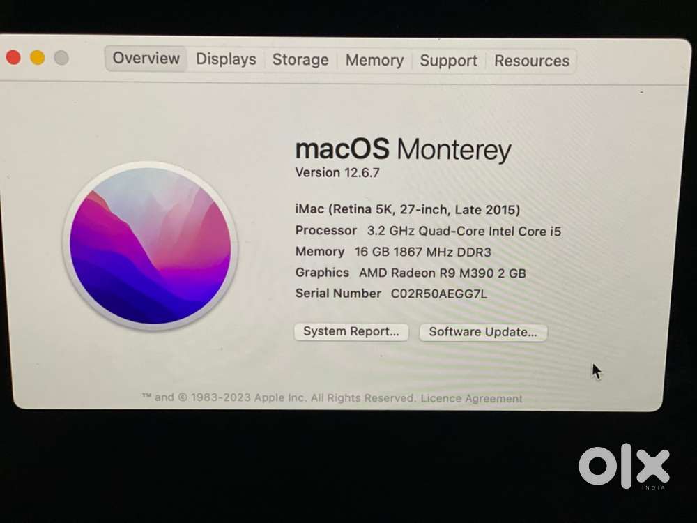 Imac Retina 5k, 27inch, 2015 Model