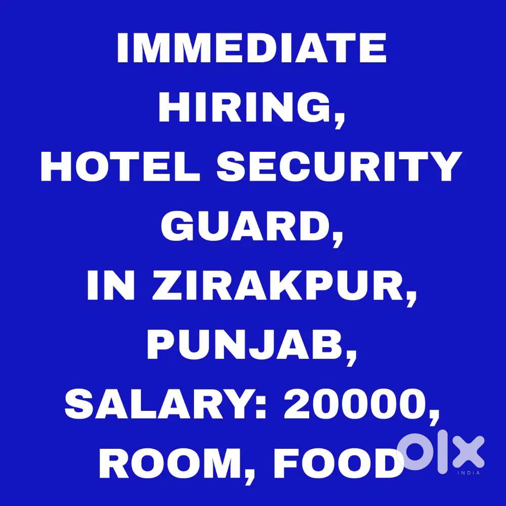 Hotel Security Staff,  Food facility, Room