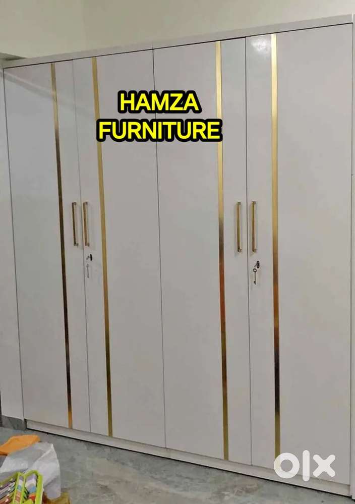 HAMZA FURNITURE New designer stylish look particle wood wardrobe 5by6