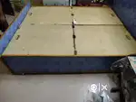 Double Bed with slider storage box with mattress