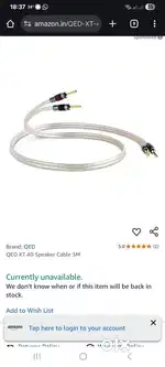 QED SPEAKERCABLE, NAD,, KRELL, ARCAM, ANTHEM
