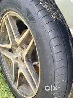 New tyres 205/55 r16 and 16 inch alloy set of four fitted in ciaz