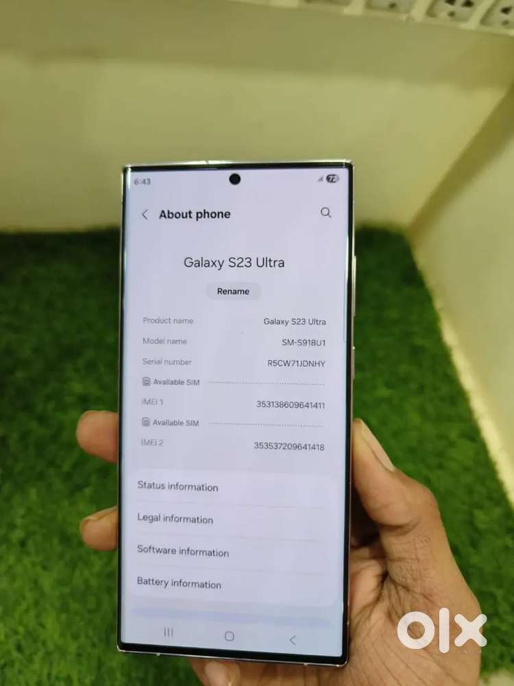 Samsung S23 Ultra 8GB RAM 256GB Memory Pink Colour Available Like New