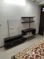 Furnished flat 3 BHK with attached bath Open kitchen, d/d