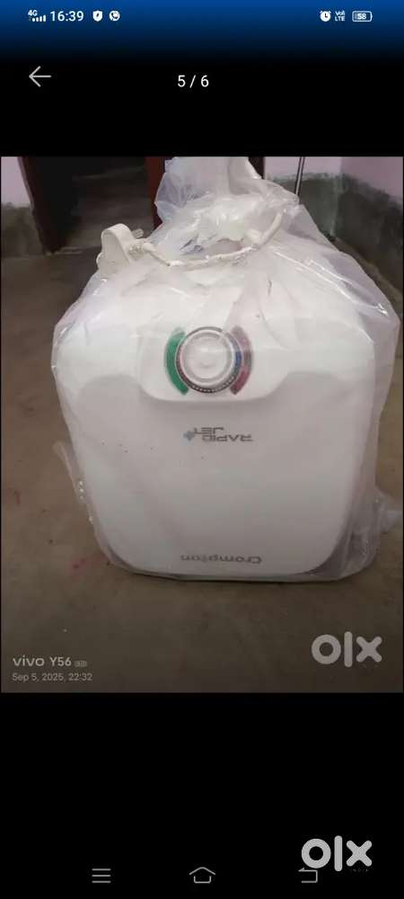 Want to sale my unused geyser 6ltr