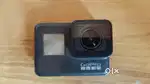 Go pro 7 black  with battery, case and water proof cover, helmet strap